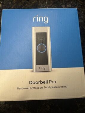 Ring Doorbell Pro - Blue and Silver Packaging